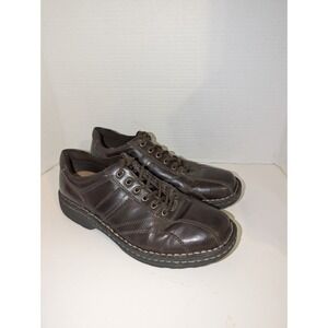 GBX Men's Brown Leather Presley Lace Up Casual Dress Shoes 9M